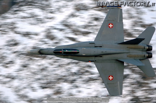 2005-10-12 Axalp Shooting Range 0439 - FA-18C Hornet